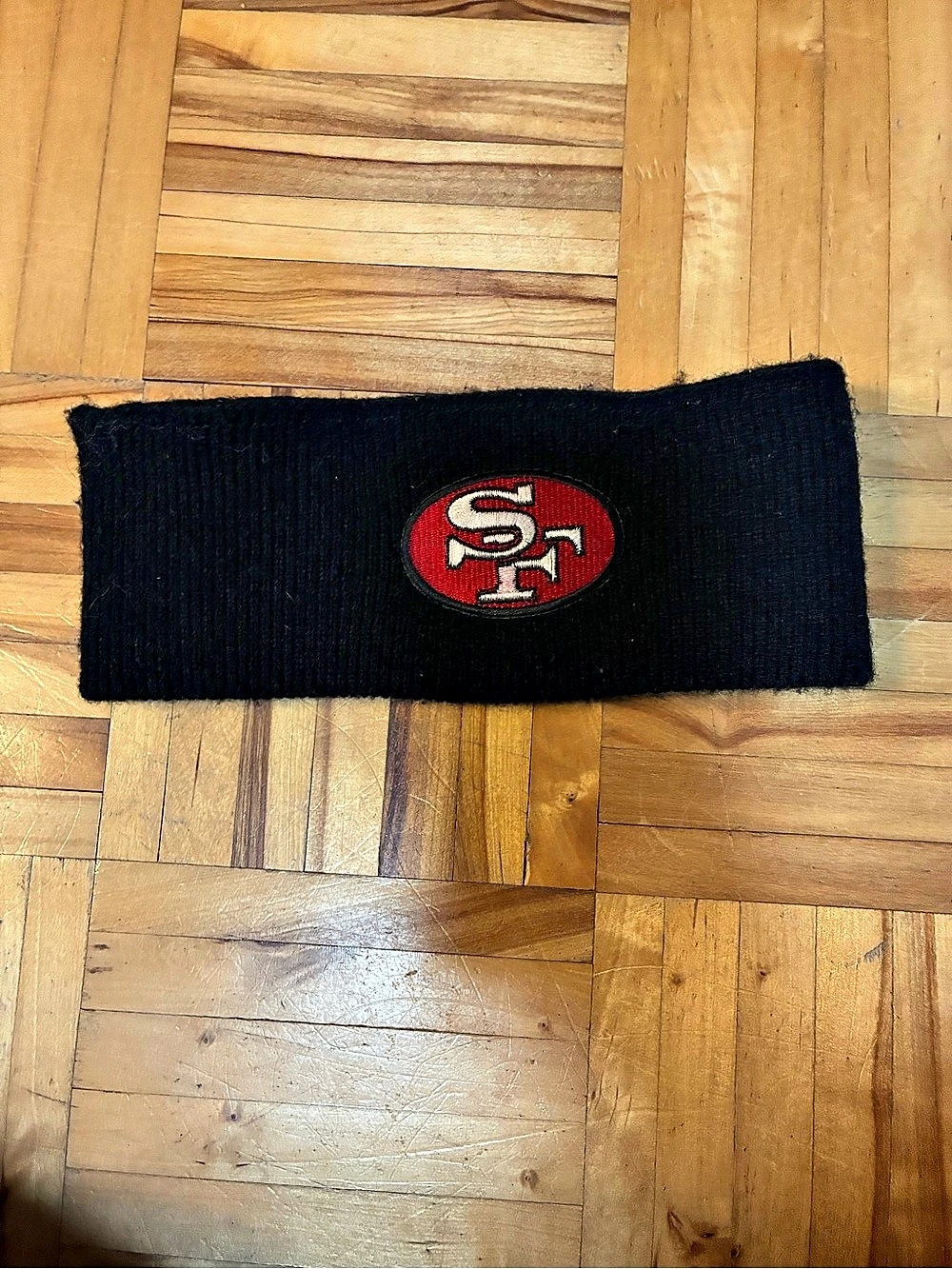 San Francisco 49ers Black Headband Like New